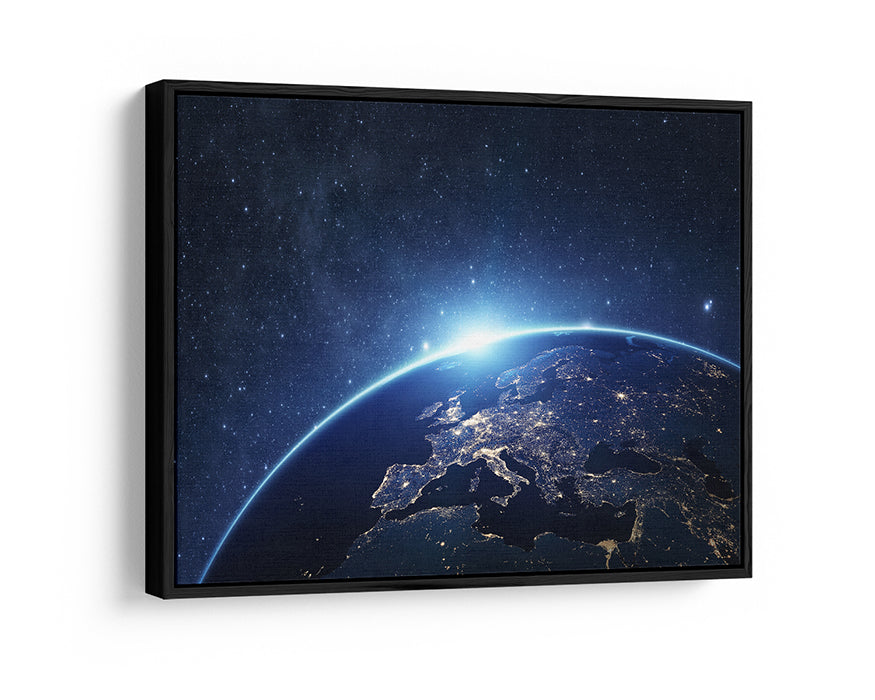 Earth Galaxy Canvas Wall Art Planet Earth from Space Home Decor