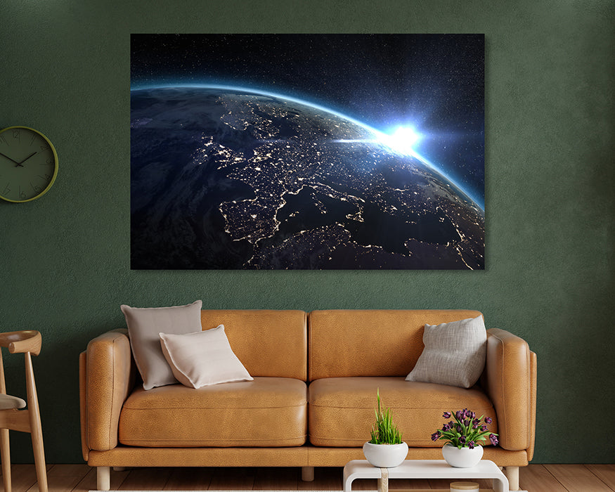 Earth Galaxy Canvas Print