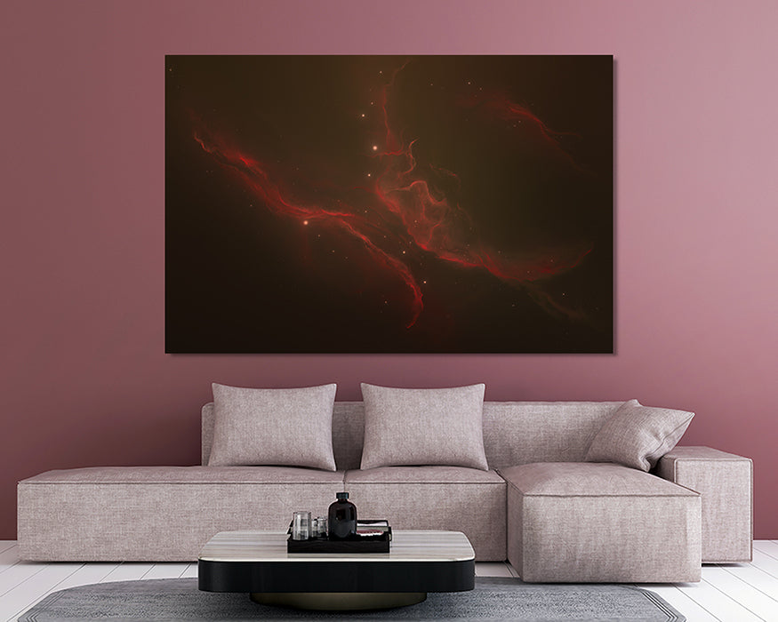 Eden Nebula Canvas Wall Art Galaxy Poster Print