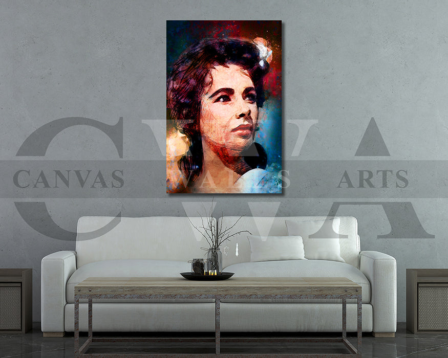 Elizabeth Taylor Canvas Wall Art