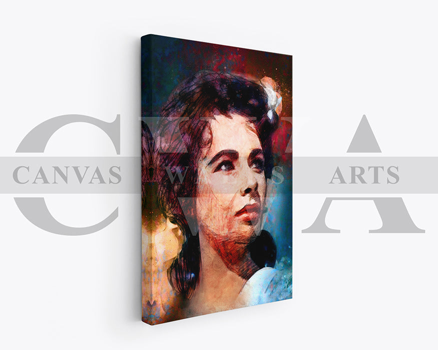 Elizabeth Taylor Canvas Wall Art