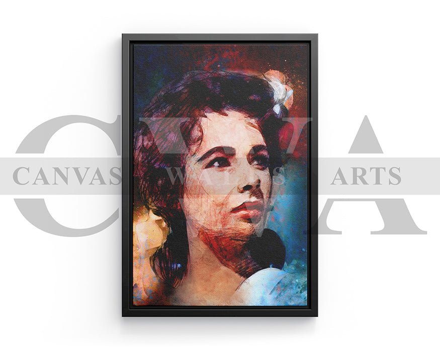 Elizabeth Taylor Canvas Wall Art
