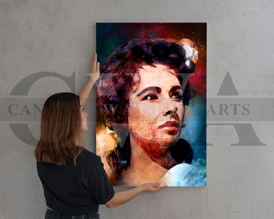 Elizabeth Taylor Canvas Wall Art