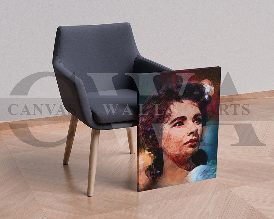 Elizabeth Taylor Canvas Wall Art