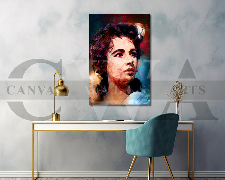 Elizabeth Taylor Canvas Wall Art