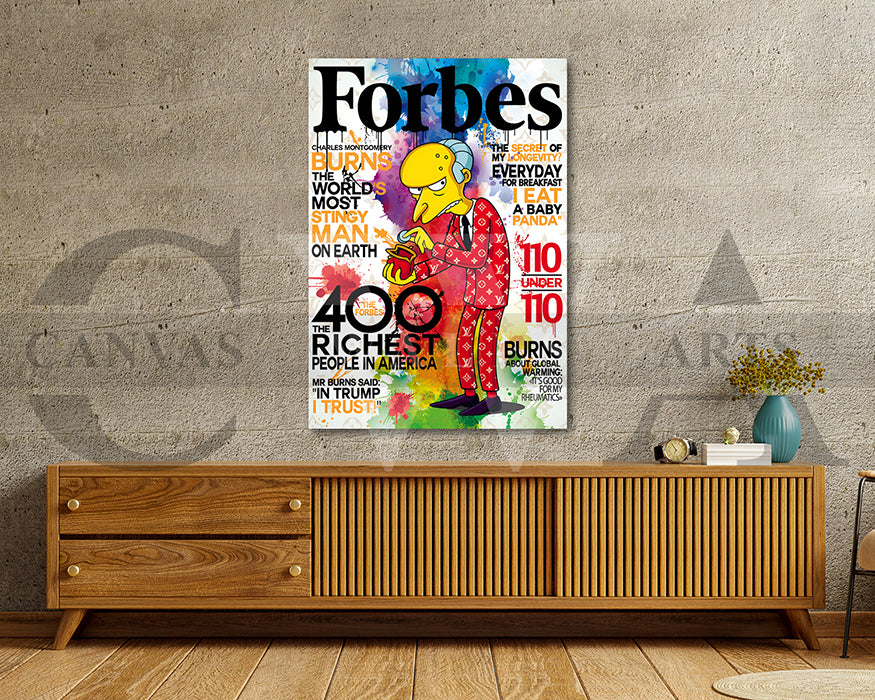 Everyday for breakfast I eat a baby Panda Forbes Burns Canvas Wall Art