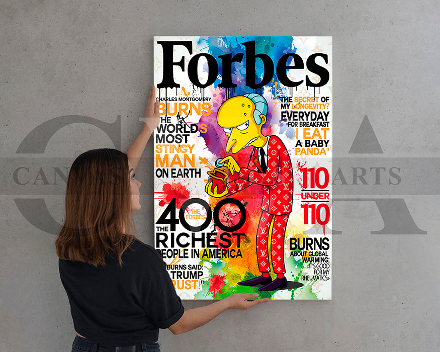Everyday for breakfast I eat a baby Panda Forbes Burns Canvas Wall Art
