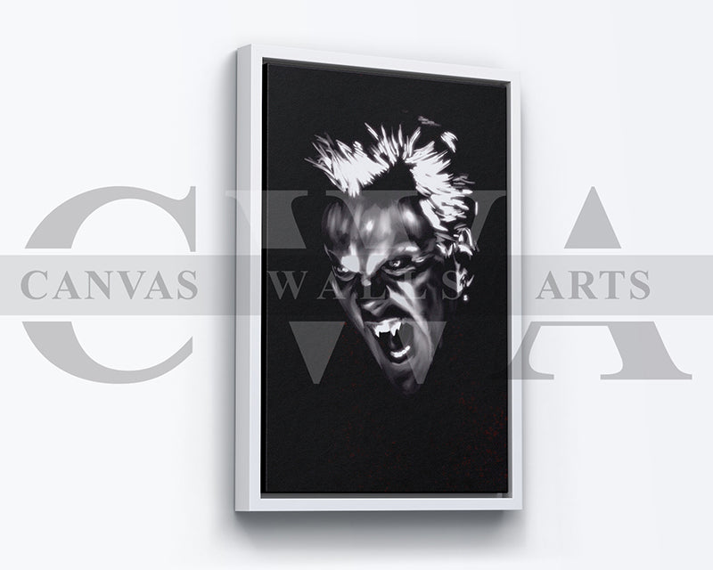 Fangs Out Canvas Wall Art Abstract Movie Poster