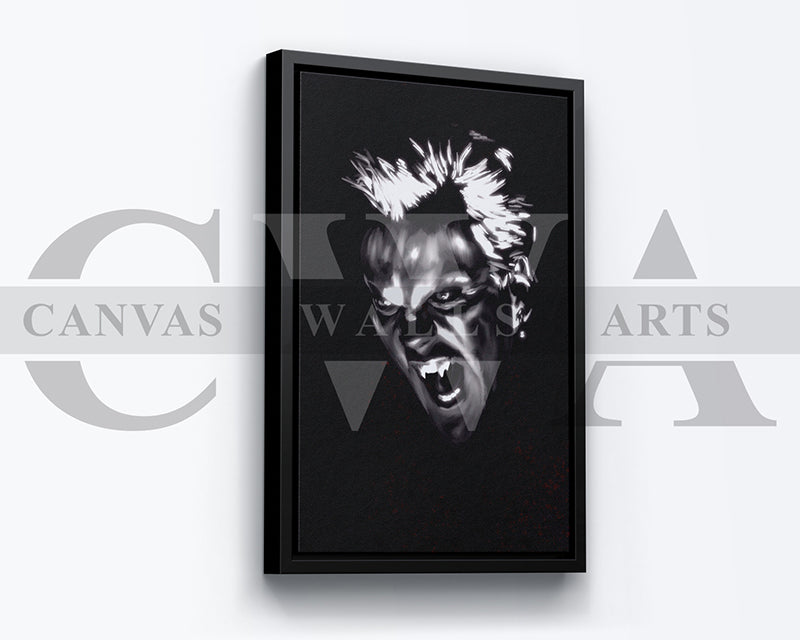 Fangs Out Canvas Wall Art Abstract Movie Poster