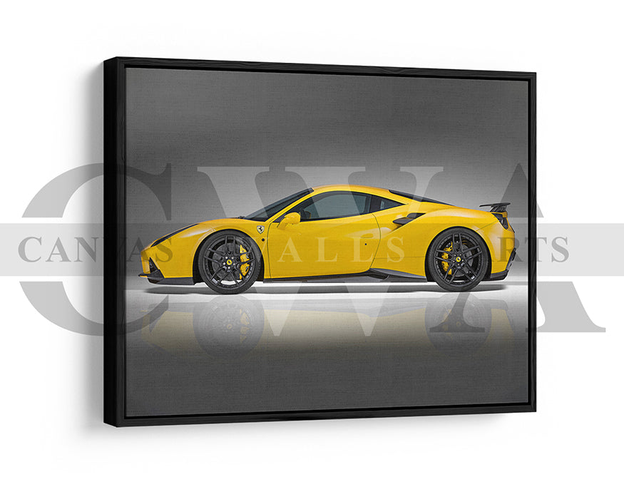 Novitec Ferrari 488 GTB Canvas Wall Art Sports Car Poster Prints