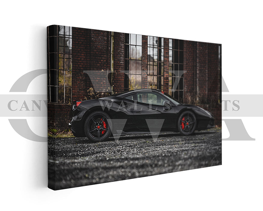 Ferrari 488 GTB Canvas Wall Art Sports Car Poster
