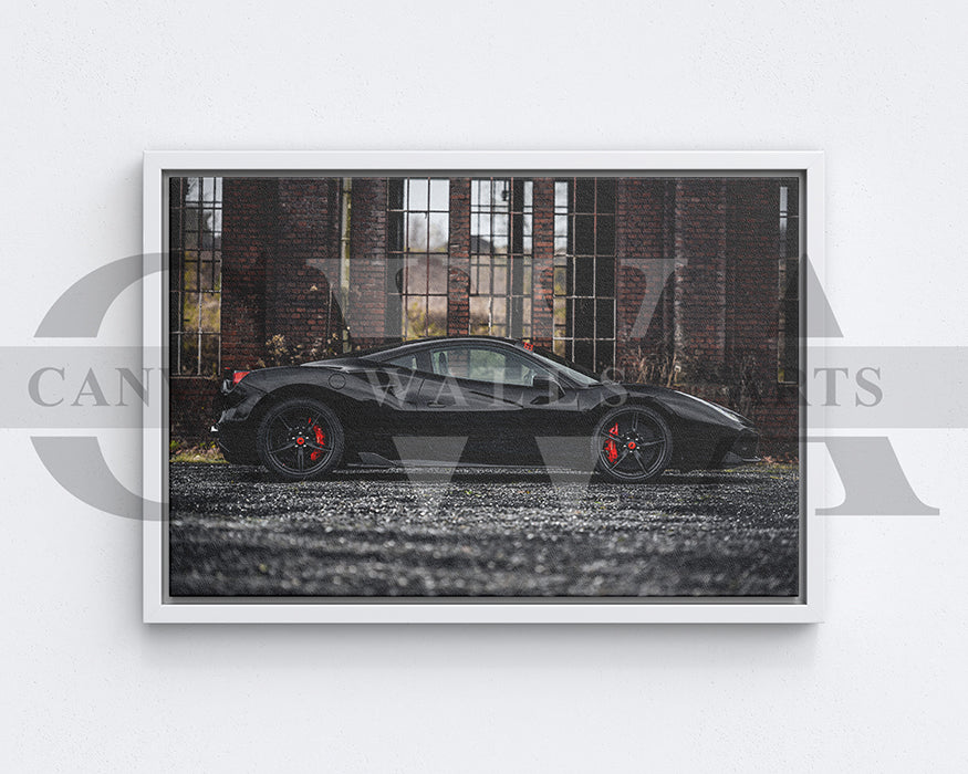 Ferrari 488 GTB Canvas Wall Art Sports Car Poster