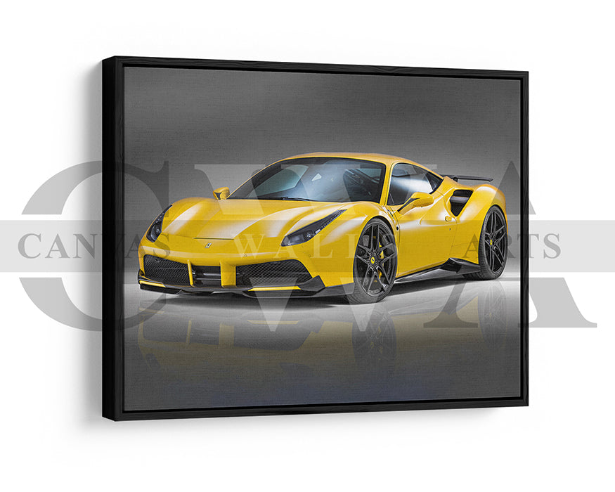 Novitec Ferrari 488 GTB Canvas Wall Art Car Poster Print