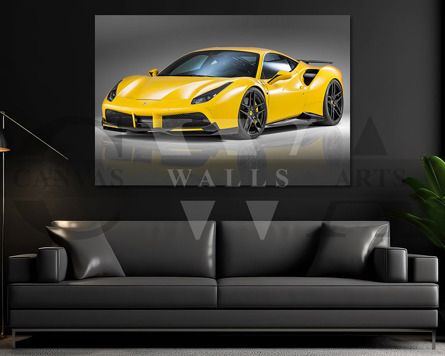 Novitec Ferrari 488 GTB Canvas Wall Art Car Poster Print
