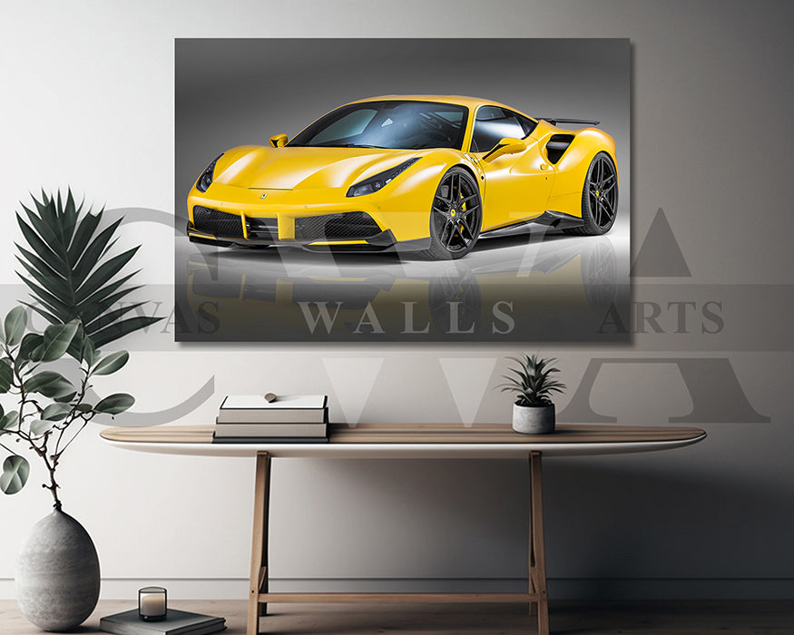 Novitec Ferrari 488 GTB Canvas Wall Art Car Poster Print
