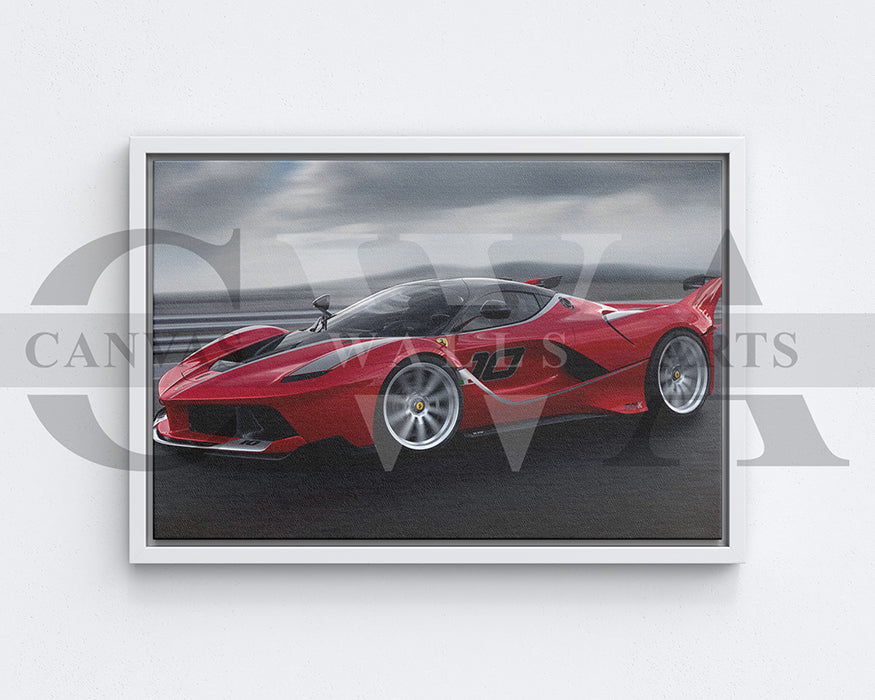 Ferrari FXX K Canvas Wall Art Car Poster Prints