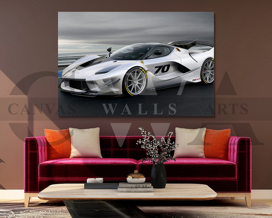 Ferrari FXX K Canvas Wall Art Hayper Car Poster Prints