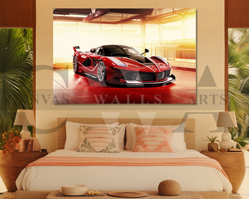 Ferrari FXX K Canvas Wall Art Hayper Car Poster Print