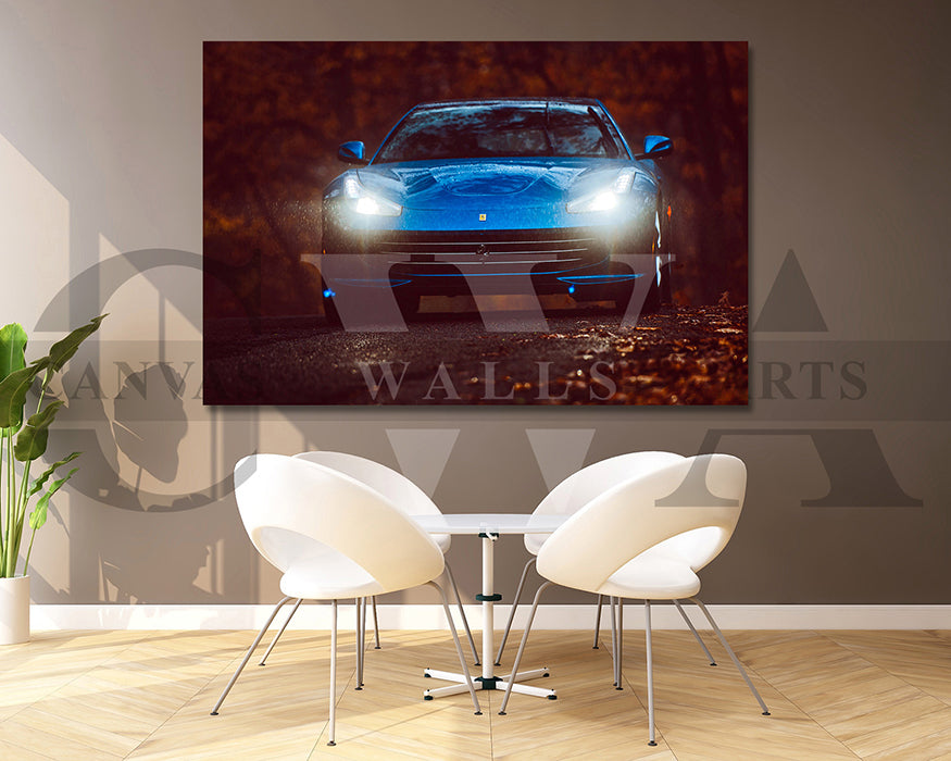 Ferrari GTC4Lusso Novitec Canvas Wall Art Car Poster Print