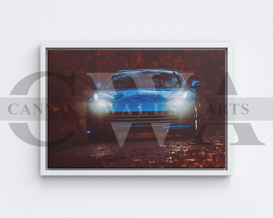 Ferrari GTC4Lusso Novitec Canvas Wall Art Car Poster Print