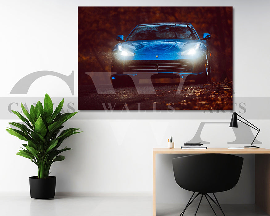 Ferrari GTC4Lusso Novitec Canvas Wall Art Car Poster Print
