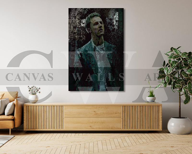 Fight Club Canvas Wall Art Abstract Movie Poster