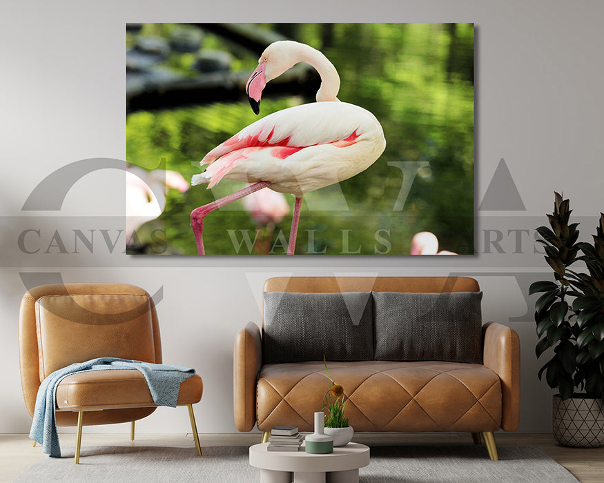 Flamingo Canvas Wall Arts Bird Poster Print