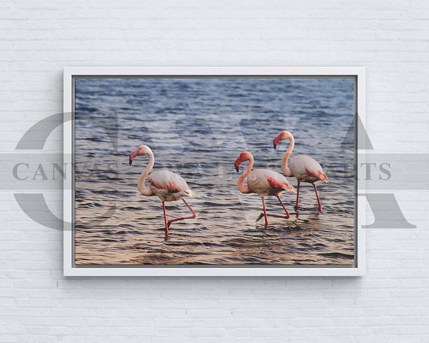 Flamingo Canvas Wall Art Bird Poster Prints