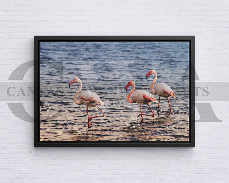 Flamingo Canvas Wall Art Bird Poster Prints