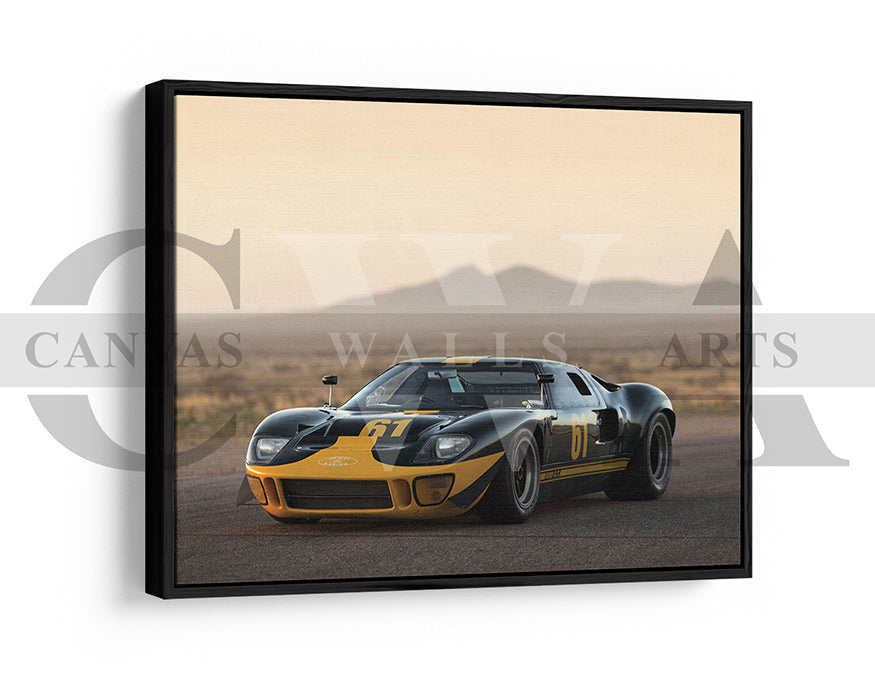 Ford GT40 Canvas Wall Art Car Poster Print
