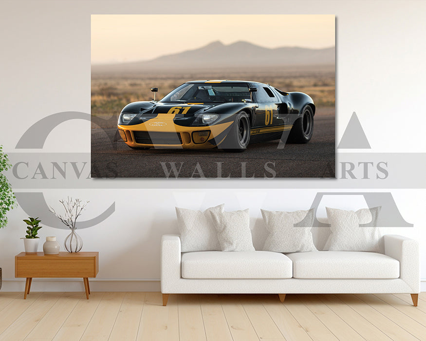 Ford GT40 Canvas Wall Art Car Poster Print