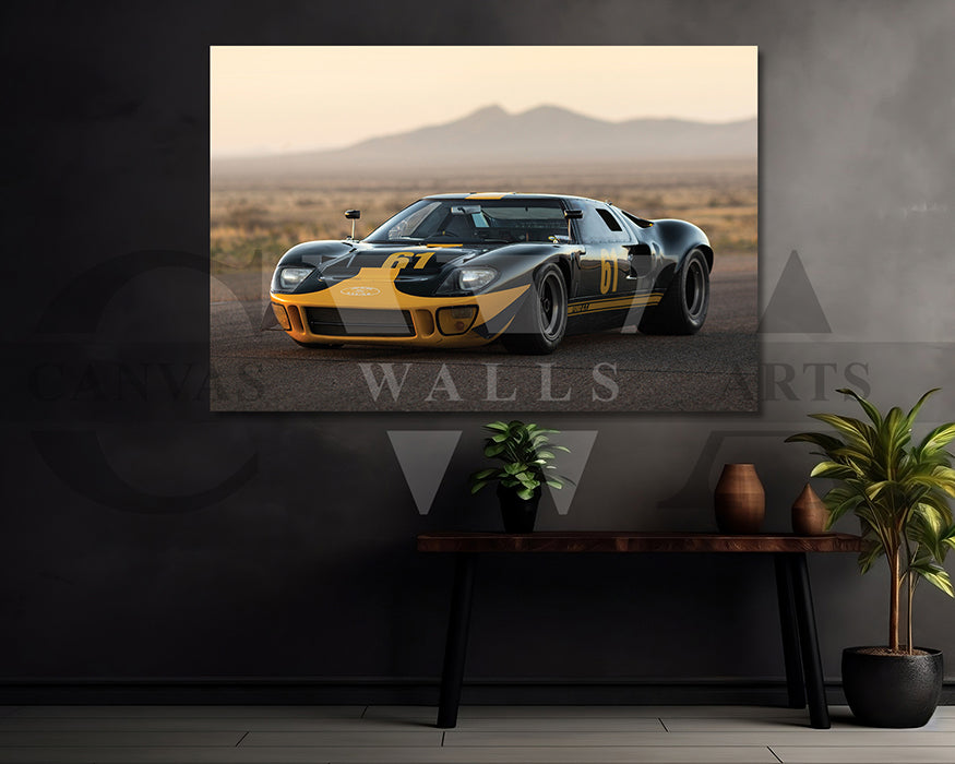 Ford GT40 Canvas Wall Art Car Poster Print