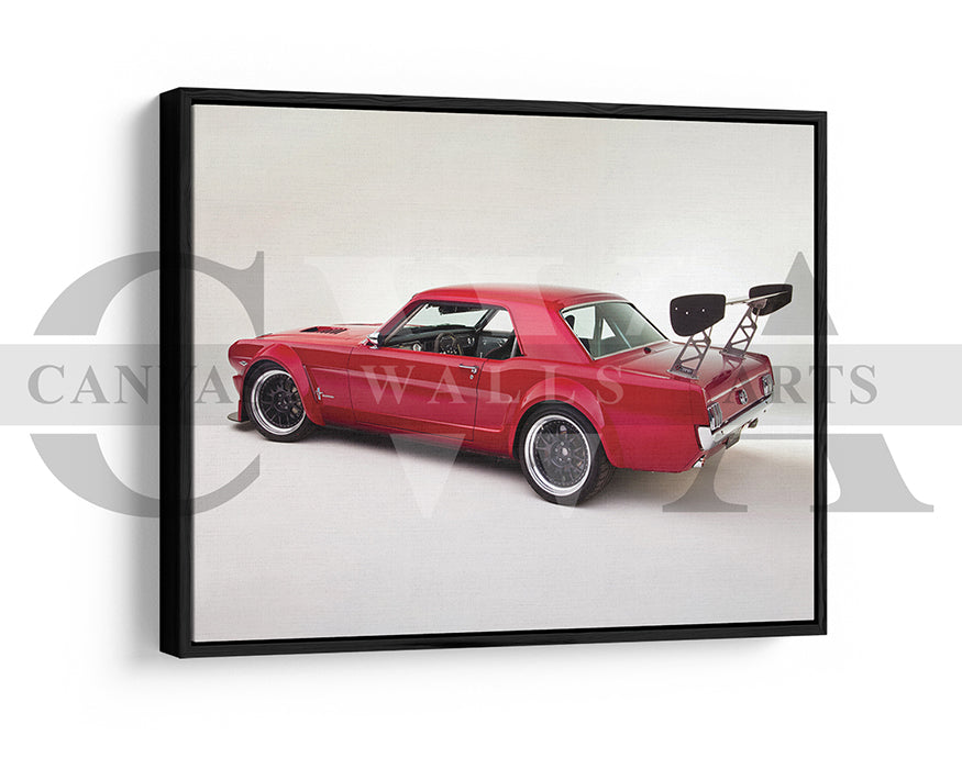 Ford Mustang Canvas Wall Art Car Poster Print