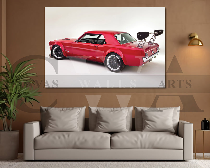 Ford Mustang Canvas Wall Art Car Poster Print