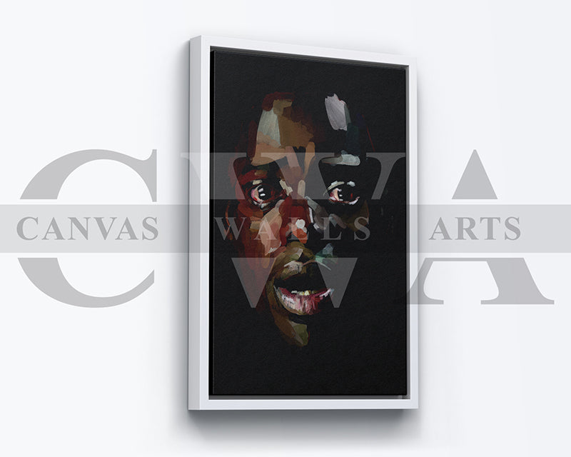 Fright Night Canvas Wall Art Abstract Movie Poster