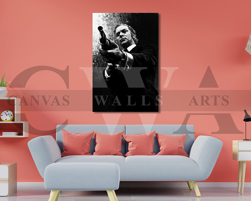 Get Carter Canvas Wall Art Abstract Movie Poster