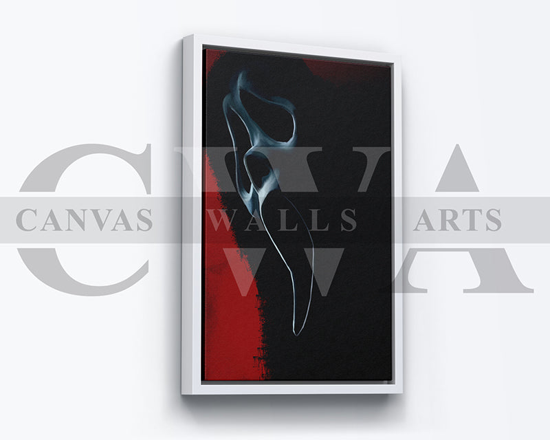 Ghost Mask Canvas Wall Art Abstract Movie Poster