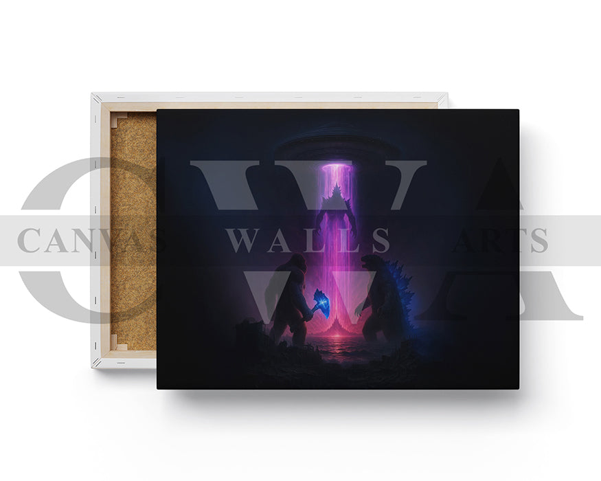 Godzilla X Kong Supernova Canvas Wall Art