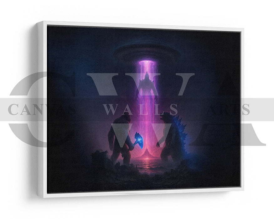 Godzilla X Kong Supernova Canvas Wall Art
