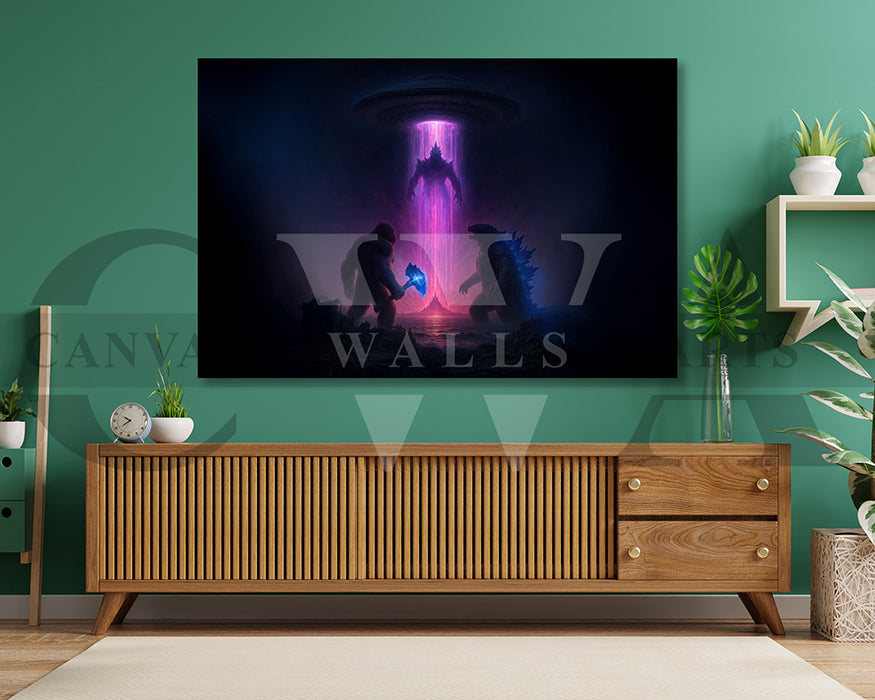 Godzilla X Kong Supernova Canvas Wall Art