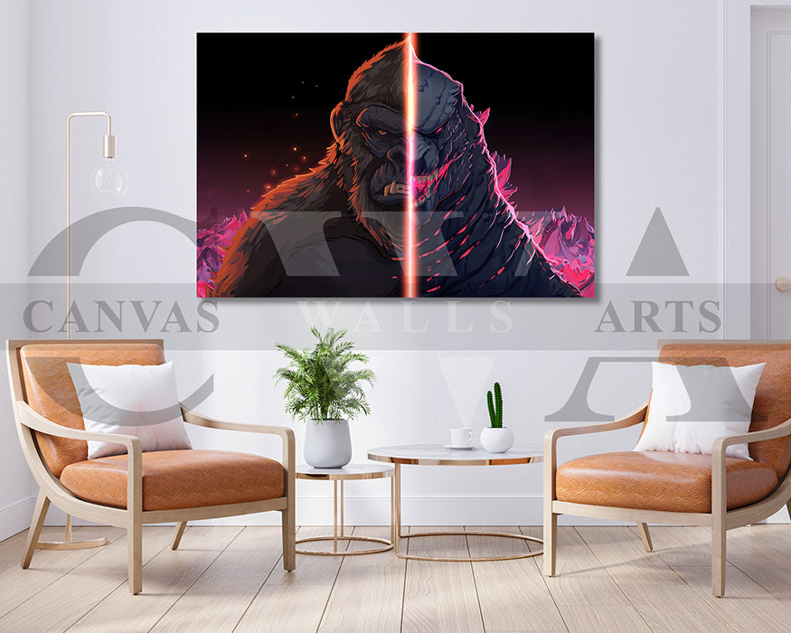 Godzilla x Kong The New Empire Canvas Print