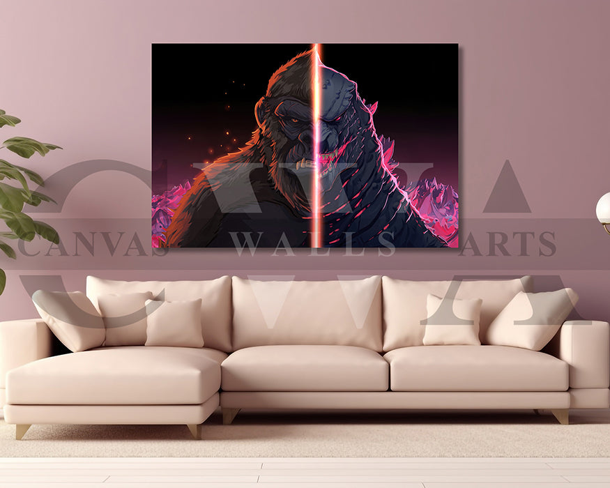 Godzilla x Kong The New Empire Canvas Print