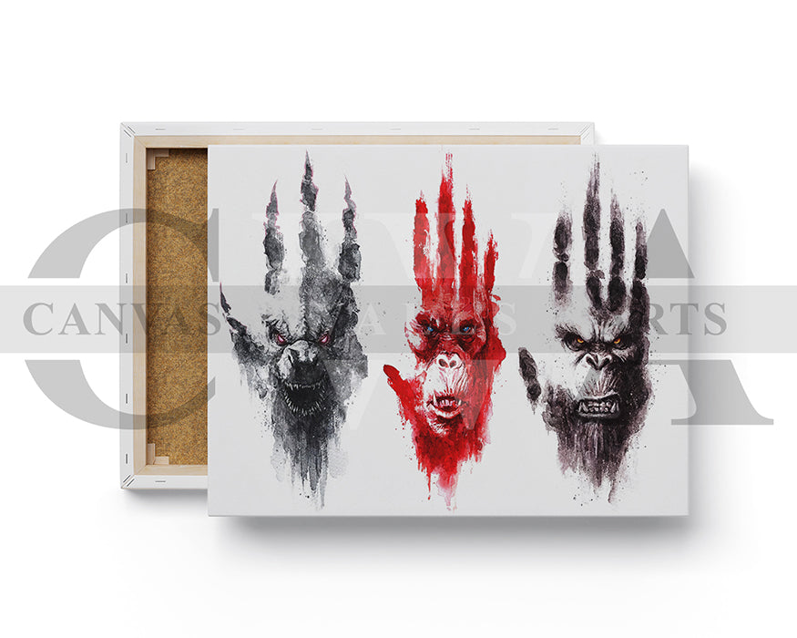 Godzilla x Kong The New Empire Canvas Wall Art