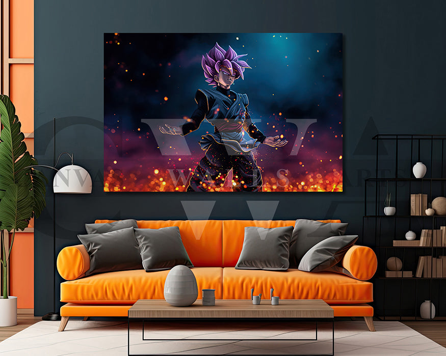 Goku Black Canvas Wall Art