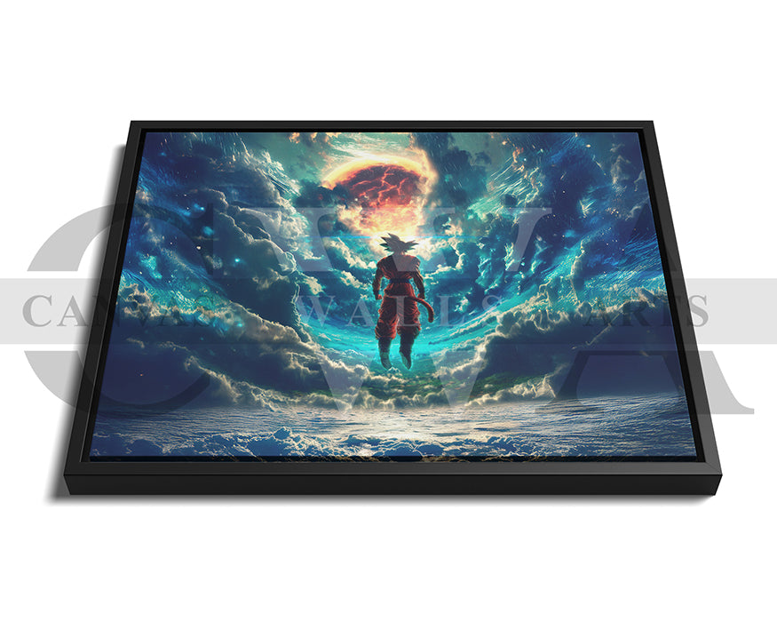 Goku Earth Greatest Defender Canvas Wall Art