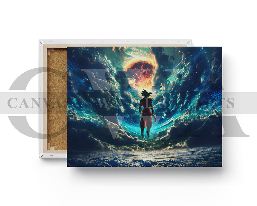 Goku Earth Greatest Defender Canvas Wall Art