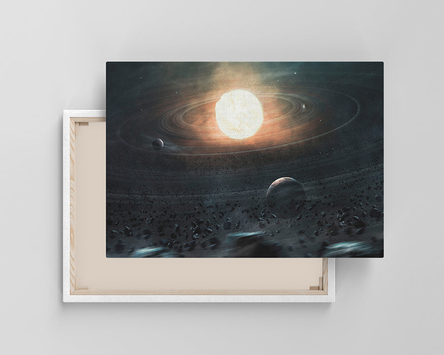 Gossamer Ring Canvas Wall Art Galaxy Art Print