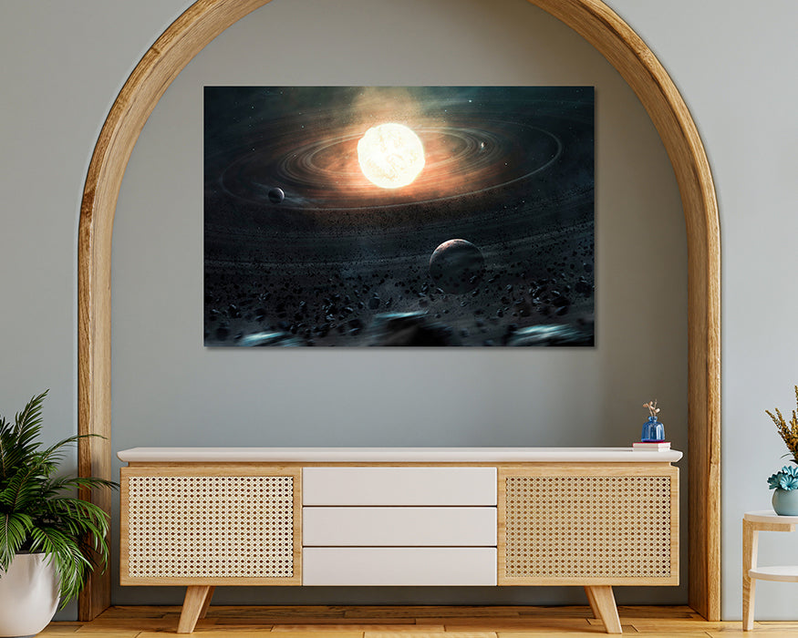 Gossamer Ring Canvas Wall Art Galaxy Art Print