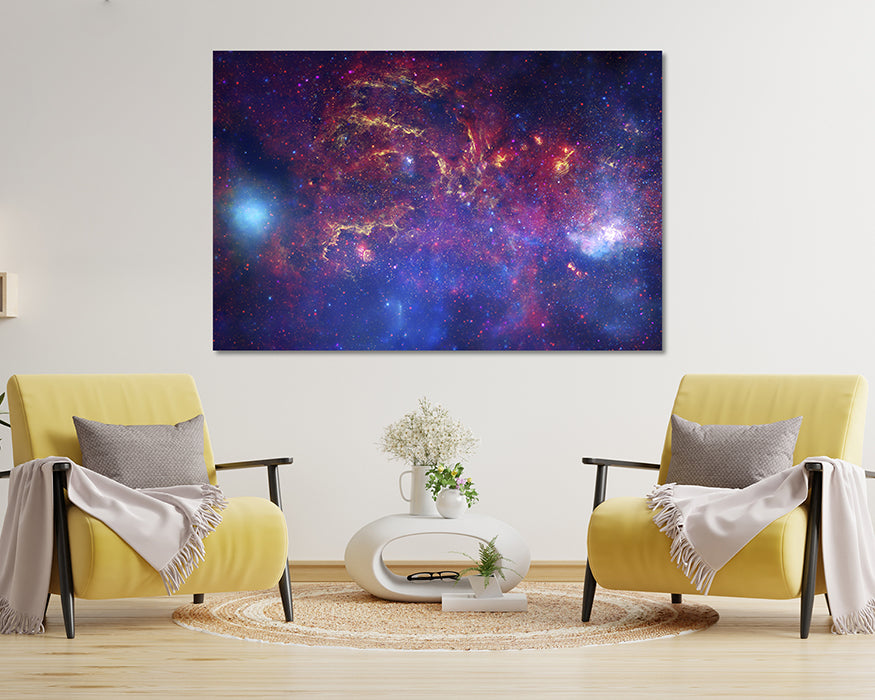 Great Observatories Combined Galaxy Canvas Wall Art