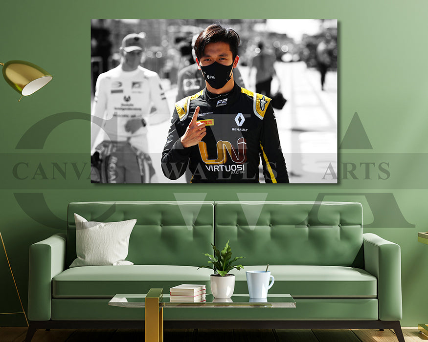 Guanyu Zhou Black & White Canvas Art F1 Canvas Wall Art